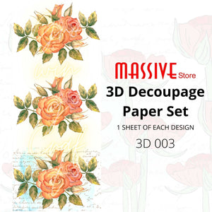 3D Decoupage Paper - (3D 003) - Growing Craft - Best craft Supplies
