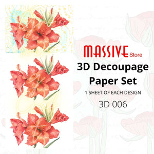 3D Decoupage Paper (3D 006) - Growing Craft - Best craft Supplies