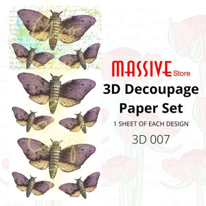 3D Decoupage Paper (3D 007) - Growing Craft - Best craft Supplies