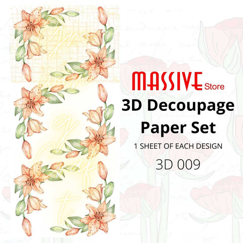 3D Decoupage Paper (3D 009) - Growing Craft - Best craft Supplies