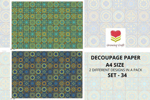Massive Decoupage Paper Set -34 - Growing Craft - Best craft Supplies