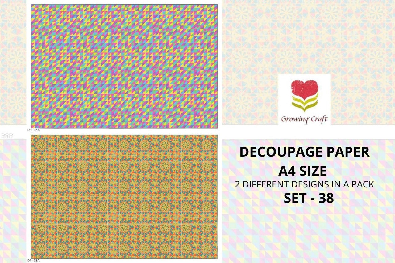 Massive Decoupage Paper Set 38 - Growing Craft - Best craft Supplies