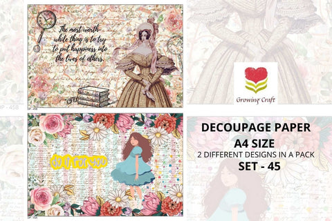 Massive Decoupage Paper Set 45 - Growing Craft - Best craft Supplies