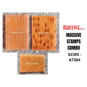 Mixed Media Stamp Combo of 3  GCMS -A7304 - Growing Craft - Best craft Supplies