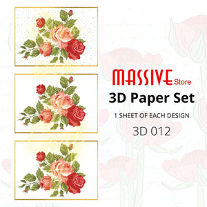 3D Decoupage Paper (3D 012) - Growing Craft - Best craft Supplies