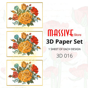 3D Decoupage Paper (3D 016) - Growing Craft - Best craft Supplies