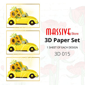 3D Decoupage Paper  (3D 015) - Growing Craft - Best craft Supplies