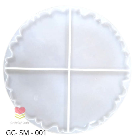 4 in 1 Coaster Silicon Mould -GC SILICON 059 - Growing Craft - Best craft Supplies