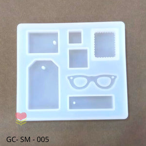 Tag/Embellishments Silicon Mould - GC SILICON 068 - Growing Craft - Best craft Supplies