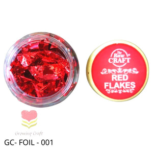 Gliding Flakes - Red - Growing Craft - Best craft Supplies