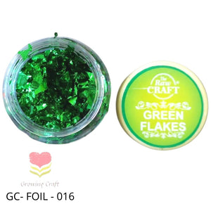 Gliding Flakes - Green - Growing Craft - Best craft Supplies