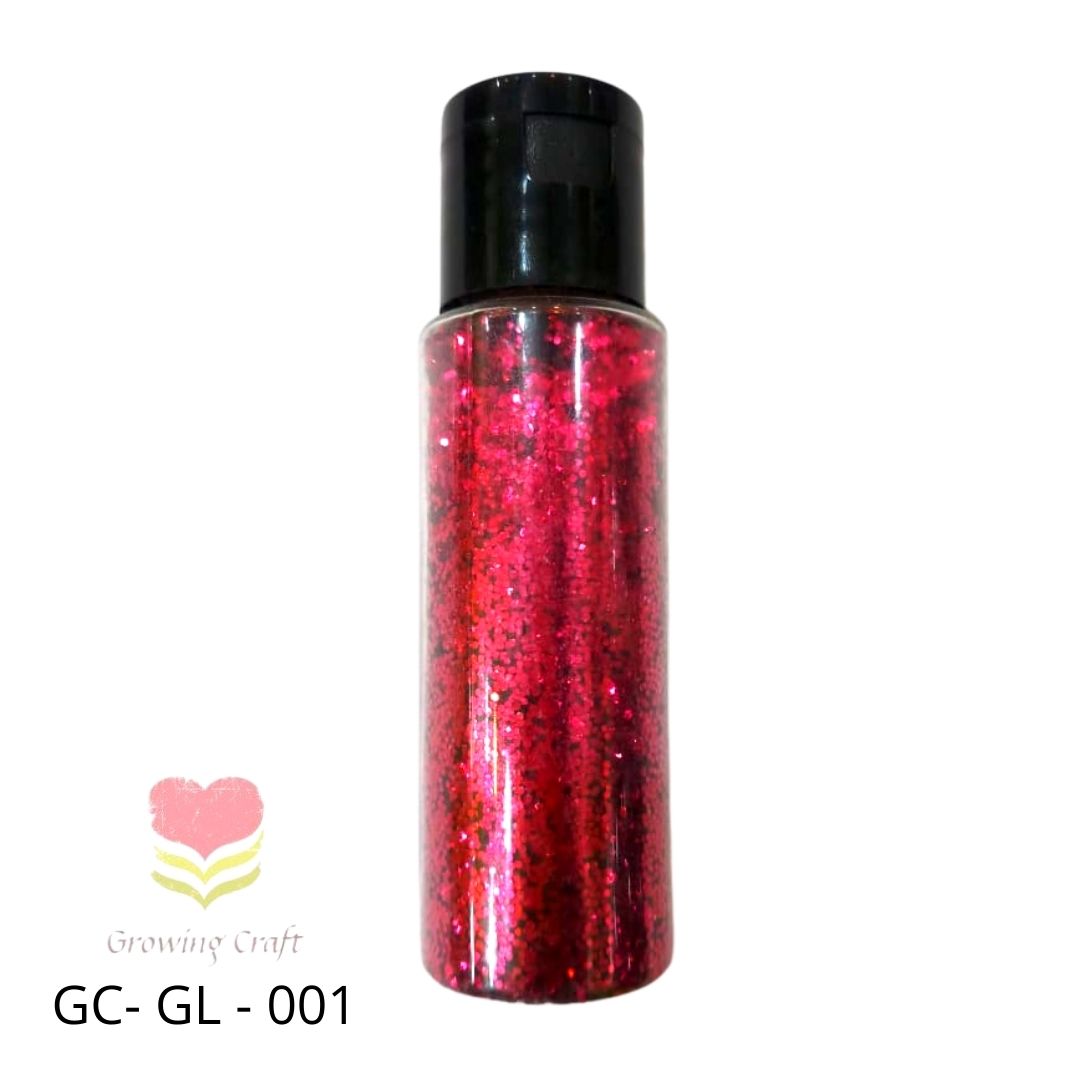 Craft Glitter - Reddish Pink - GC GL 001 - Growing Craft - Best craft Supplies