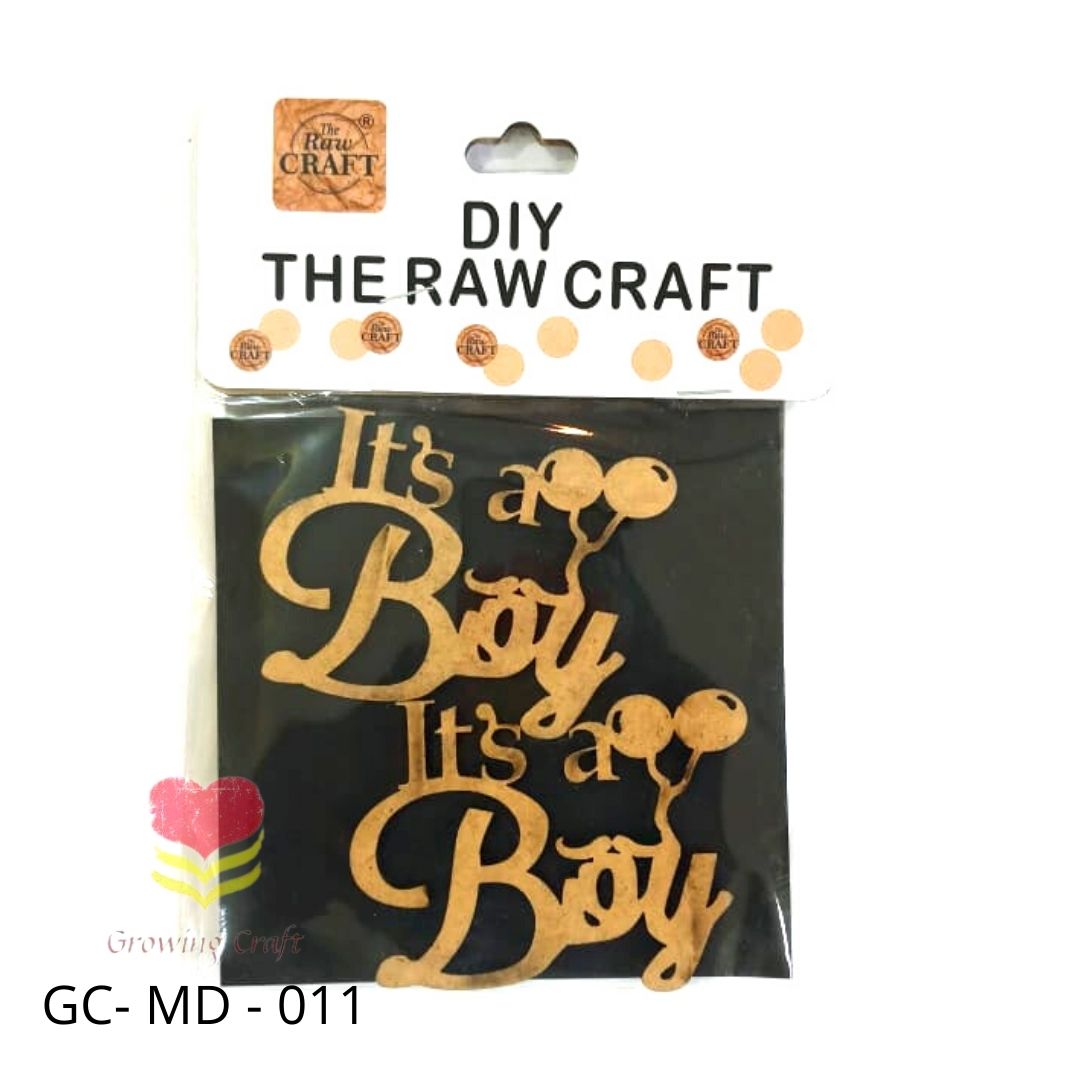 MDF Cut Out -(It's A  Boy)011 - Growing Craft - Best craft Supplies