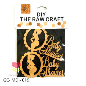MDF Cut Out - (Baby Shower) 019 - Growing Craft - Best craft Supplies
