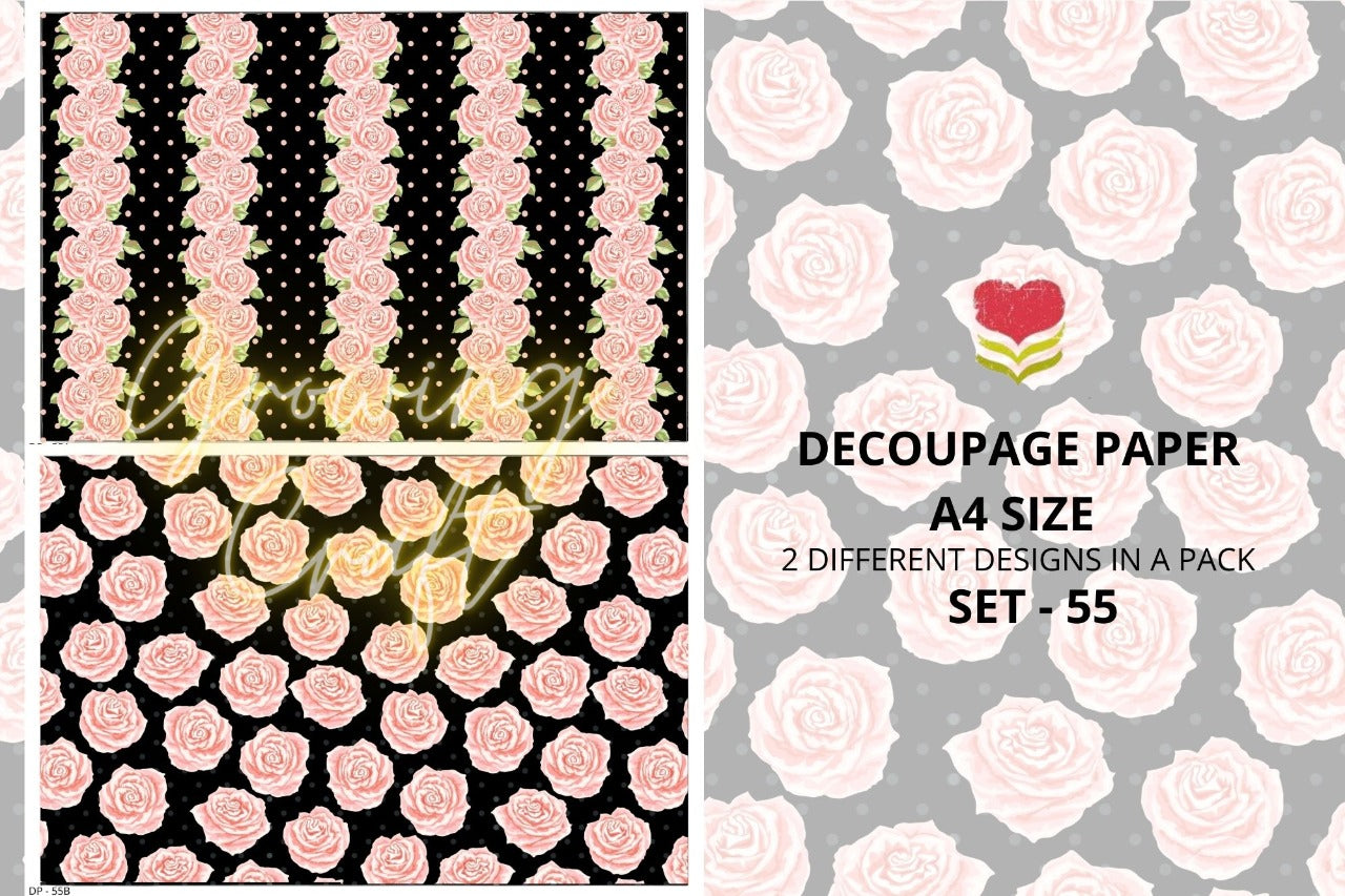 Massive Decoupage Paper Set - 55 - Growing Craft - Best craft Supplies