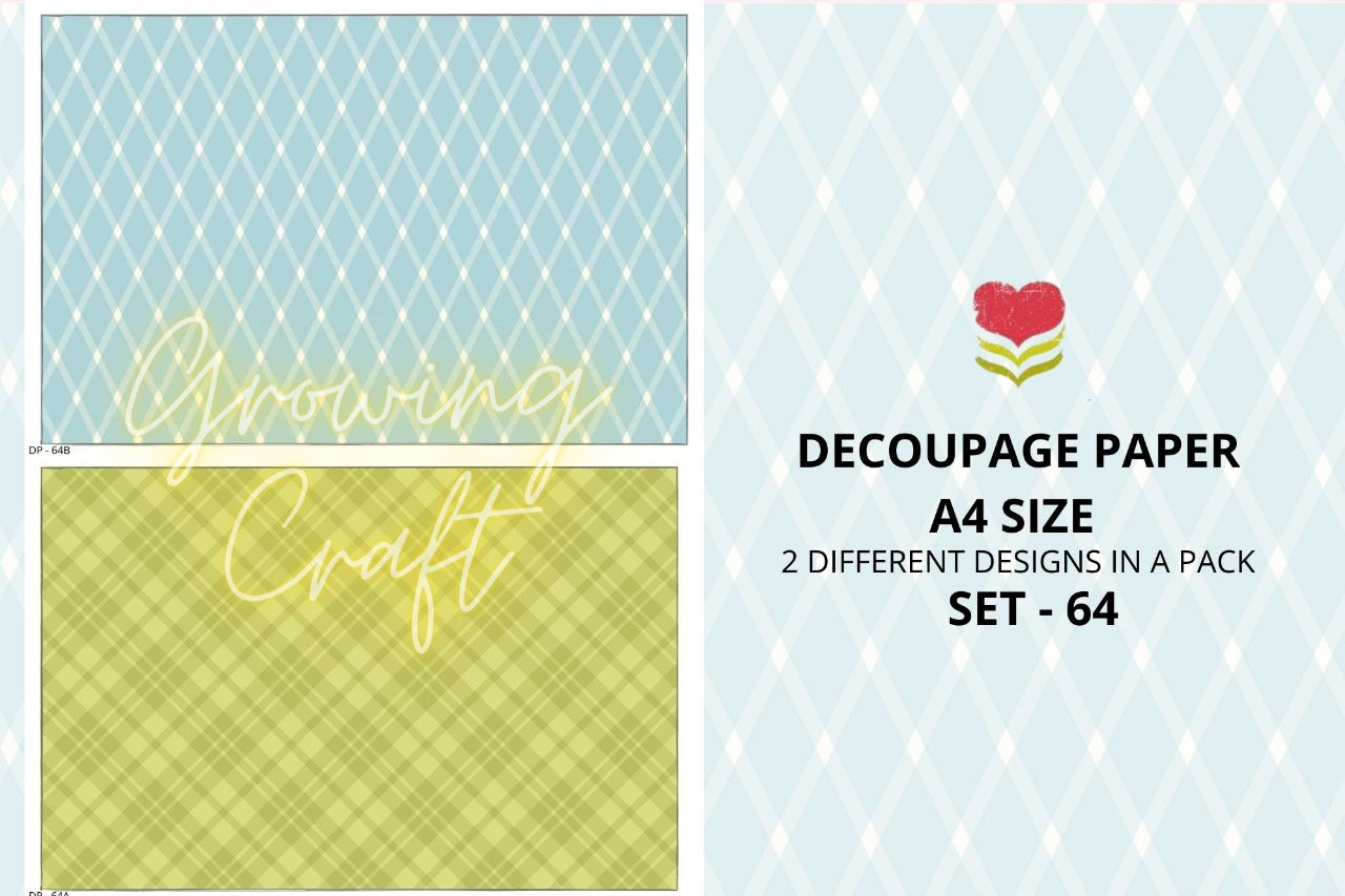 Massive Decoupage Paper Set 64 - Growing Craft - Best craft Supplies