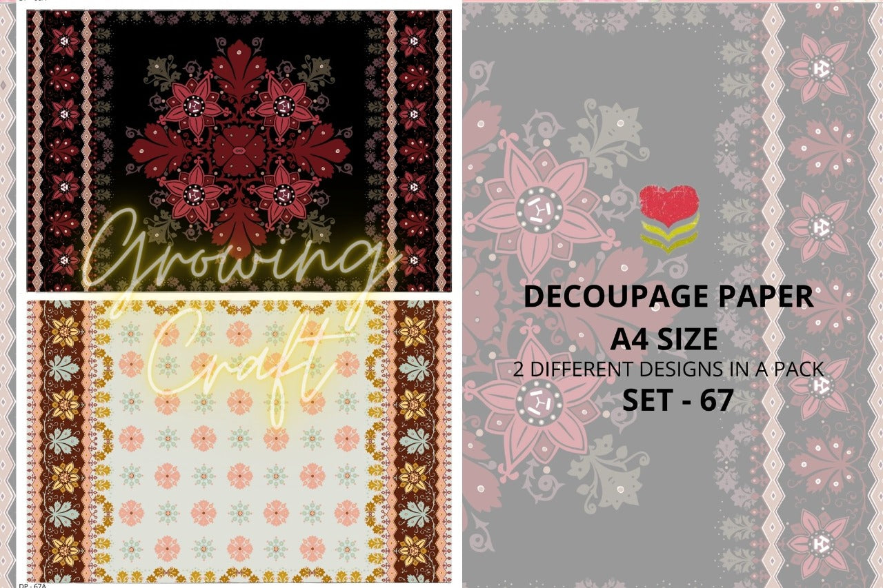 Massive Decoupage Paper Set 67 - Growing Craft - Best craft Supplies
