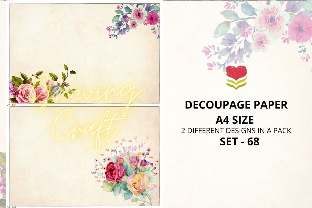 Massive Decoupage Paper Set - 68 - Growing Craft - Best craft Supplies