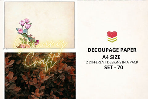 Massive Decoupage Paper Set 70 - Growing Craft - Best craft Supplies