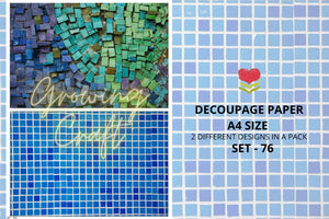 Massive Decoupage Paper Set 76 - Growing Craft - Best craft Supplies