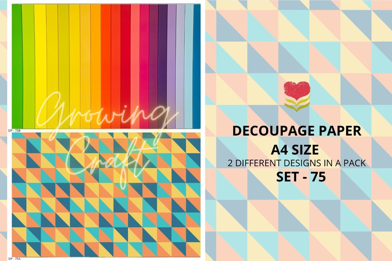Massive Decoupage Paper Set 75 - Growing Craft - Best craft Supplies