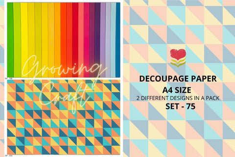 Massive Decoupage Paper Set 75 - Growing Craft - Best craft Supplies