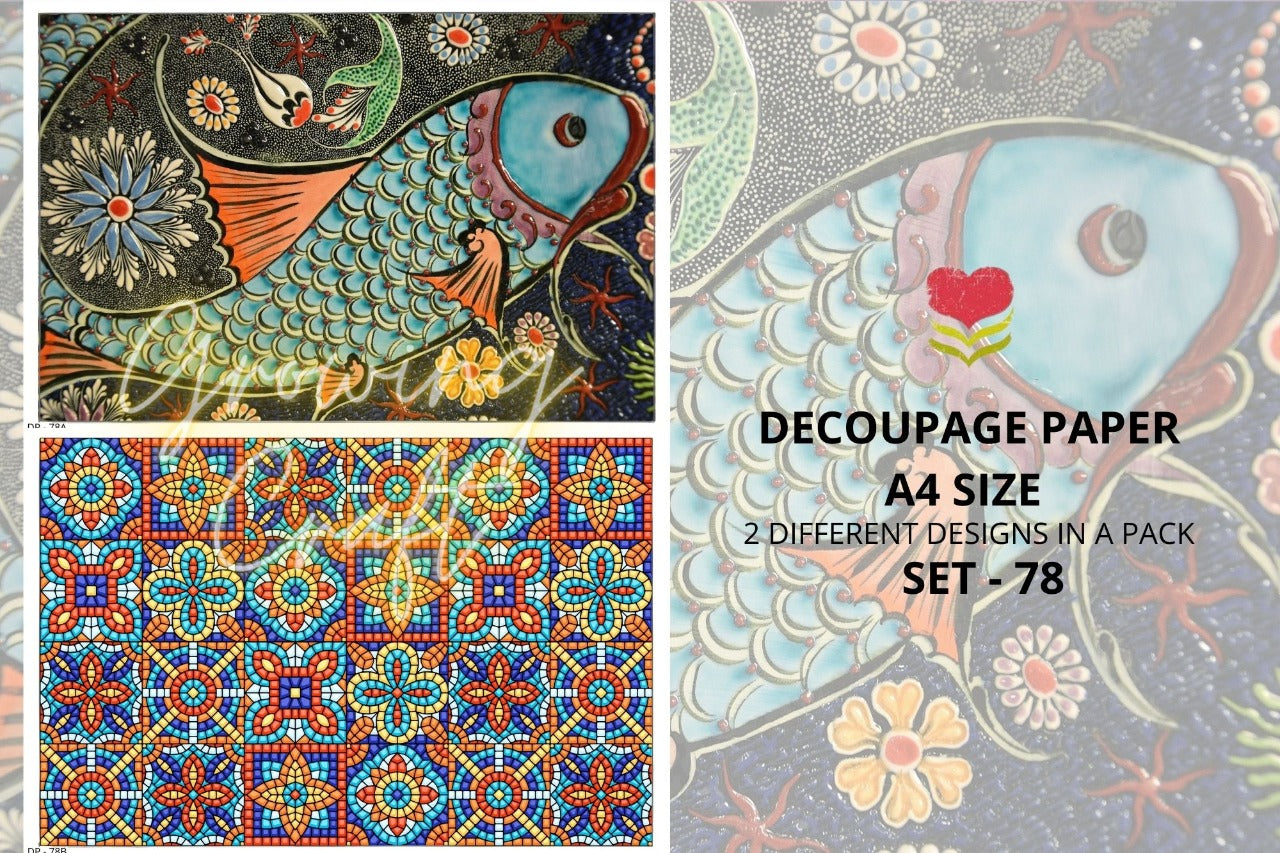 Massive Decoupage Paper Set 78 - Growing Craft - Best craft Supplies