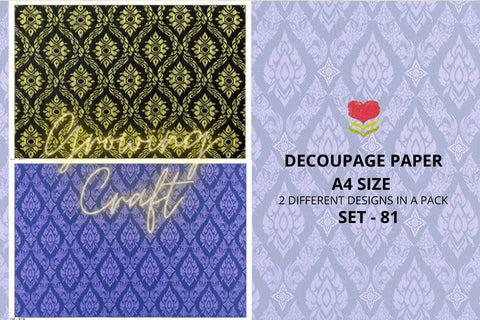 Massive Decoupage Paper Set 81 - Growing Craft - Best craft Supplies