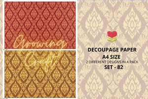 Massive Decoupage Paper Set 82 - Growing Craft - Best craft Supplies