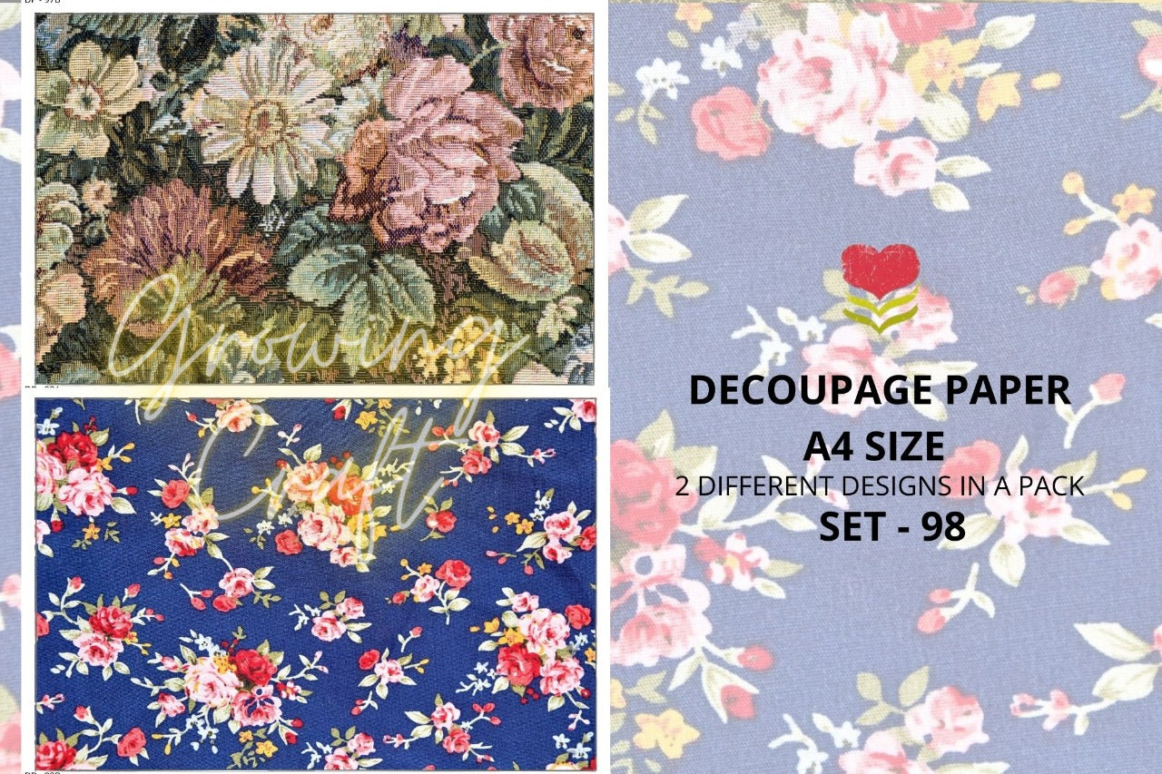Massive Decoupage Paper Set 98 - Growing Craft - Best craft Supplies