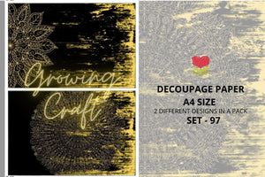 Massive Decoupage Paper Set 97 - Growing Craft - Best craft Supplies