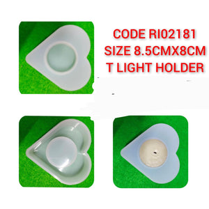 Silicon Mould- Tea Light Heart- GC SILICON 054 - Growing Craft - Best craft Supplies
