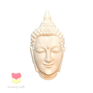 Resin Embellishment - Buddha Face 2 - Growing Craft - Best craft Supplies