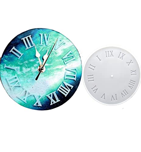 Silicon Mould - Wall Clock - Roman 6" Dia- GC SILICON 053 - Growing Craft - Best craft Supplies