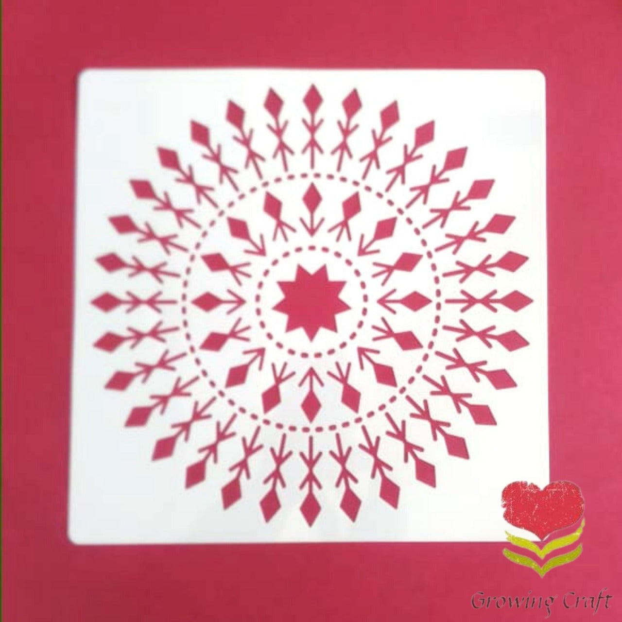 Stencil  -GCS 023 - Growing Craft - Best craft Supplies