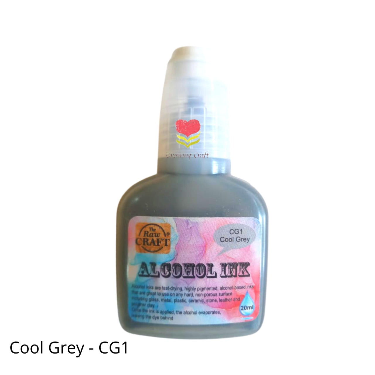Alcohol Ink - Cool Grey (CG 1) - Growing Craft - Best craft Supplies
