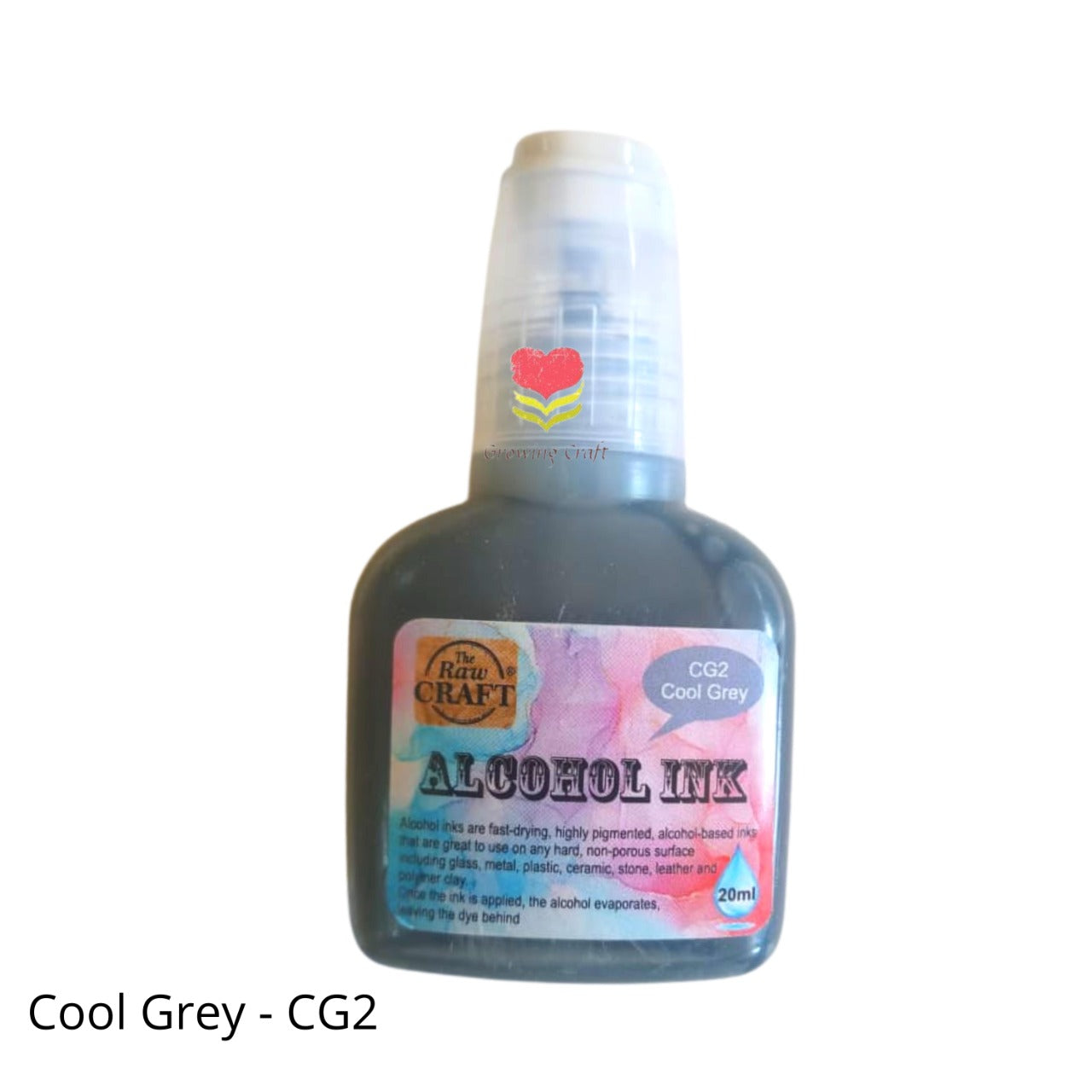 Alcohol Ink - Cool Grey (CG 2) - Growing Craft - Best craft Supplies