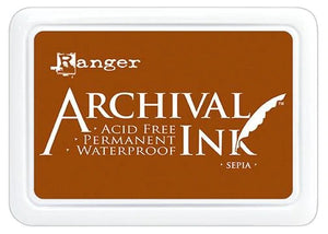 Archival Ink Pad - Sepia - Growing Craft - Best craft Supplies
