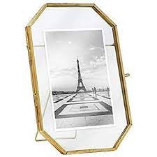 Brass Glass photo Frame Octagon - GC PF 002
